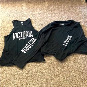 Victoria secret sweatshirt and tank